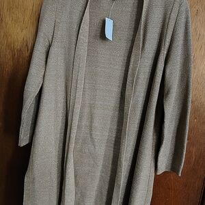 Talbots Tan Knit Cardigan